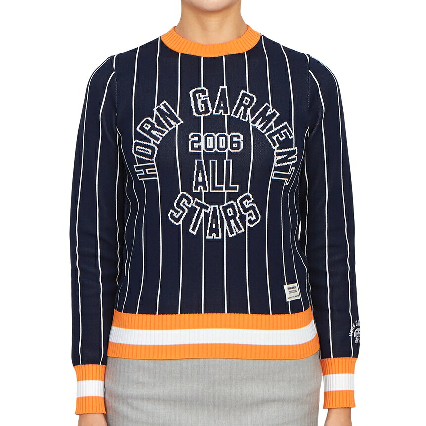 HORN GARMENT ホーンガーメント レディース ニット HCW 3A AB01 NAVY