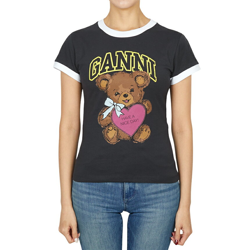 【3%オフクーポン配布中】 GANNI ガニー レディース 半袖Tシャツ T4335 252のサムネイル