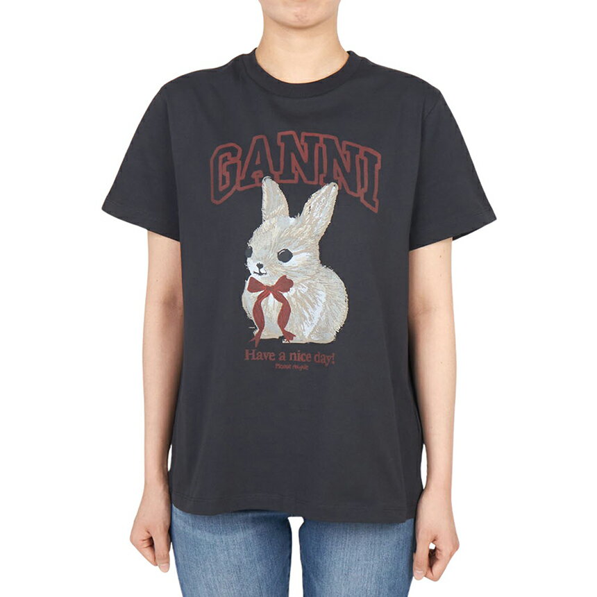 【3%オフクーポン配布中】 GANNI ガニー レディース 半袖Tシャツ A1050061 252