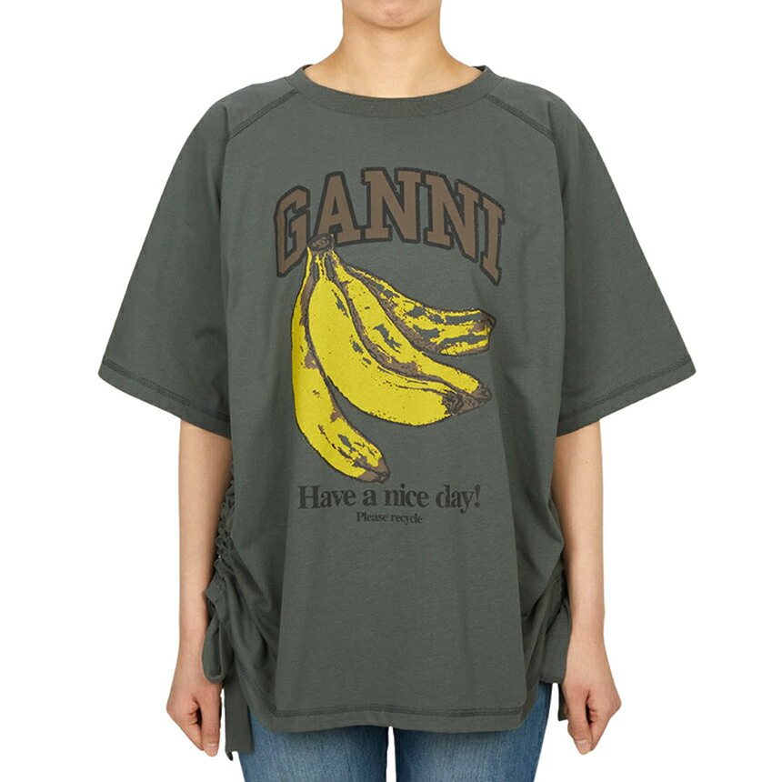 Rakuten - 【3%オフクーポン配布中】 GANNI ガニー レディース 半袖Tシャツ A1050047 490