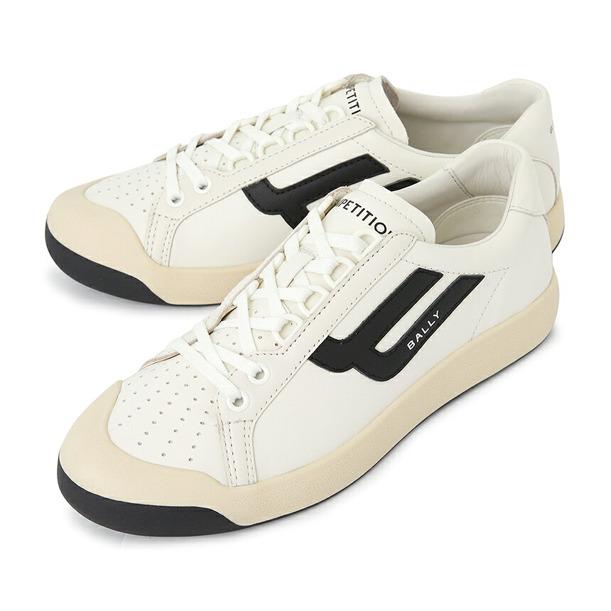 BALLY バリー 2026SS バリー スニーカー 商品説明 2026SS バリー スニーカー ブランド BALLY バリー 品番 COMPETITION I013 6313745 素材 表地 - 牛革, 裏地 - 牛革 カラ― ブラック, アイボリー サイズ サイズ JPサイズ(CM) 40.5 25.5 41 26 41.5 26.5 42 27 42.5 27.5 43 28 ヒール 3CM 重さ/ケース入り 763g/1268g(40.5 Size) 生産国 インドネシア 付属品 ハードケース, ダストバッグ, 商品 備考 ● 提供される実測サイズは、測定方法によっては若干異なる場合がございますので、予めご了承下さい。 ● 革製品の場合、ソフトでナチュラルな革で表面が違ったり、微細なシワやスクラッチがあることがありますが、不良品ではありませんので、ご了承ください。 ●メッキ処理された製品の場合、製品の特性上、使用及び摩擦によりメッキがはがれることがあり、メッキの変色、摩耗の毀損などは修理できない場合がありますので、ご了承ください。 ●当店でご購入された商品は、原則として、「個人輸入」としての取り扱いになり、全て韓国の釜山からお客様のもとへ直送されます。 ●個人輸入される商品は、全てご注文者自身の「個人使用・個人消費（日本に居住する者に寄贈される物で、当該寄贈を受ける者の個人的な使用に供される場合を含みます。）」が前提となります。第三者への譲渡・転売が法令で禁止されるもの（医薬品、医薬部外品、化粧品等を含みますが、これに限られません。）もございますのでご注意下さい。 ●色がある場合、モニターの発色の具合によって実際のものと色が異なる場合がある 注意事項本商品は入庫時期によって原産地が異なります。ランダムで発送されますので、ご了承の上、ご購入ください。(この理由により無償交換、返品はお受け致しかねますので、ご了承ください。)