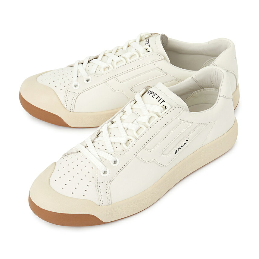 BALLY バリー 2026SS バリー スニーカー 商品説明 2026SS バリー スニーカー ブランド BALLY バリー 品番 COMPETITION U001 6313537 素材 表地 - 牛革, 裏地 - 牛革 カラ― アイボリー サイズ サイズ JPサイズ(CM) 40 25 40.5 25.5 41 26 41.5 26.5 42 27 42.5 27.5 43 28 ヒール 3CM 重さ/ケース入り 763g/1268g(40 Size) 生産国 インドネシア 付属品 ハードケース, ダストバッグ, 商品 備考 ● 提供される実測サイズは、測定方法によっては若干異なる場合がございますので、予めご了承下さい。 ● 革製品の場合、ソフトでナチュラルな革で表面が違ったり、微細なシワやスクラッチがあることがありますが、不良品ではありませんので、ご了承ください。 ●メッキ処理された製品の場合、製品の特性上、使用及び摩擦によりメッキがはがれることがあり、メッキの変色、摩耗の毀損などは修理できない場合がありますので、ご了承ください。 ●当店でご購入された商品は、原則として、「個人輸入」としての取り扱いになり、全て韓国の釜山からお客様のもとへ直送されます。 ●個人輸入される商品は、全てご注文者自身の「個人使用・個人消費（日本に居住する者に寄贈される物で、当該寄贈を受ける者の個人的な使用に供される場合を含みます。）」が前提となります。第三者への譲渡・転売が法令で禁止されるもの（医薬品、医薬部外品、化粧品等を含みますが、これに限られません。）もございますのでご注意下さい。 ●色がある場合、モニターの発色の具合によって実際のものと色が異なる場合がある 注意事項本商品は入庫時期によって原産地が異なります。ランダムで発送されますので、ご了承の上、ご購入ください。(この理由により無償交換、返品はお受け致しかねますので、ご了承ください。)