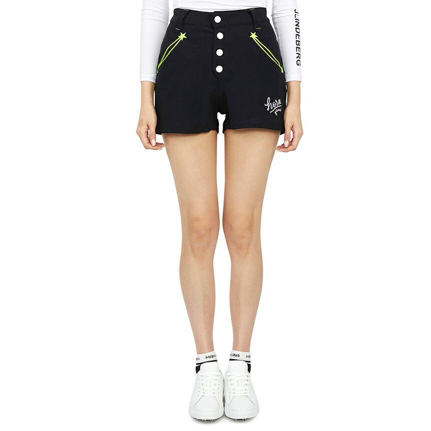 HORN GARMENT ホーンガーメント レディース ゴルフパンツ HCW 2A AT03 BLACK