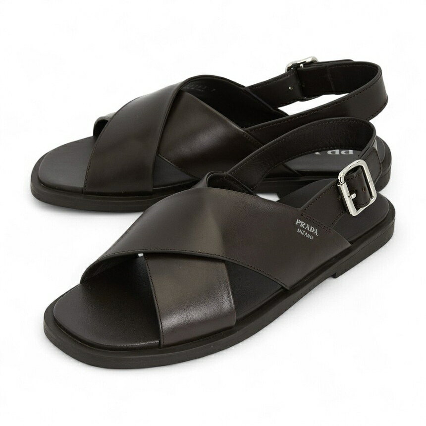 【3%オフクーポン配布中】 PRADA プラダ メンズ サンダル 2X3163 070 F0003