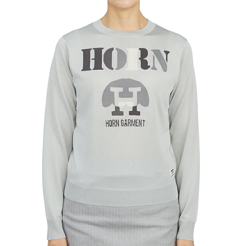 【3%オフクーポン配布中】 HORN GARMENT ホーンガーメント レディース ゴルフニット HCW 2A AB02 GREY