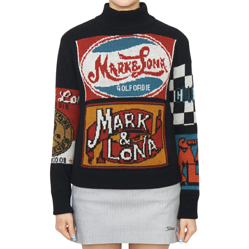 【3%オフクーポン配布中】 MARK & LONA マークアンドロナ レディース ニット MLW 4C AB08 BLACK