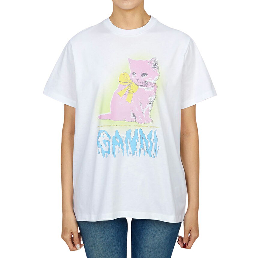 乐天商城 - 【3%オフクーポン配布中】 GANNI ガニー レディース 半袖Tシャツ T4339 151