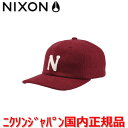 【国内正規品】NIXON ニクソン Cap/キャップ/帽子 メンズ レディース PREP WOOL STRAPBACK HAT/プレップ ウール ストラップバック ハット NC28352742-00