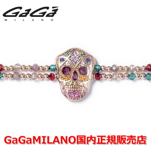 ガガミラノ ブレスレット メンズ 【国内正規品】GaGa MILANO ガガミラノ Men's Ladies/メンズ レディース It Bracelet/ItブレスレットITB SKULL/スカル PG/MLT