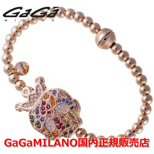 楽天Jewelry＆Watch　LuxeK【国内正規品】GaGa MILANO ガガミラノ Men's Ladies/メンズ レディース GB Bracelet/GBブレス GB-SKULL3-PG-MLT/スカル マルチカラー