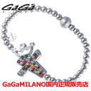 【国内正規品】【雑誌CLASSY 2016年9月号掲載モデル】GaGa MILANO ガガミラノ Men's Ladies/メンズ レディース GB Bracelet/GBブレス GB-CROSS1-WG-MLT/クロス マルチカラー