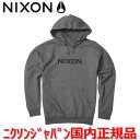 【国内正規品】NIXON ニクソン パーカー トレーナー メンズ レディース Wordmark Pullover ワードマークプルオーバー グレー S2751-1447