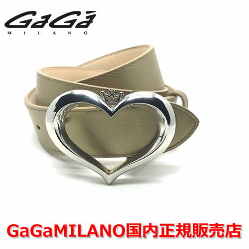 【国内正規品】GaGa MILANO ガガミラノ Men's Ladies/メンズ レディース ハート バックル ベルト GOLD ゴールド/金　40mm