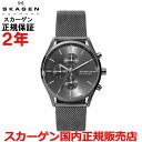 【国内正規品】SKAGEN スカーゲン 腕時計 ウォッチ クロノグラフ メンズ 男性用 グレー文字盤 灰 HOLST ホルスト SKW6608