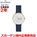 【国内正規品】SKAGEN スカーゲン 腕時計 ウォッチ メンズ レディース RIIS リース ホワイト文字盤 白 革ベルト レザー SKW3090