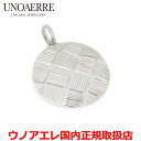 【お買い物マラソン期間中店内ポイント最大20倍】ウノアエレ UNOAERRE K18ホワイトゴールド メンズ レディース ダイヤモンドカットペンダントトップ イ...