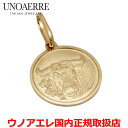 ウノアエレ UNOAERRE K18イエローゴールド メンズ レディース コインペンダントトップ 牡牛座 星座 おうし座 トーラス TAURUS イタリー製 2...