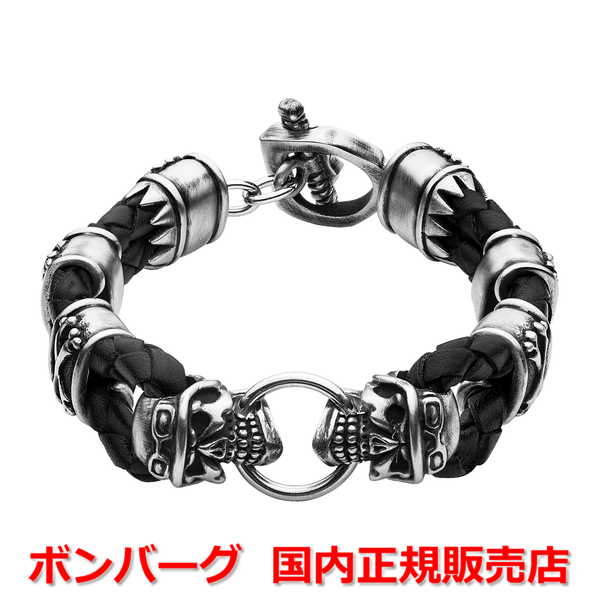 【国内正規品】 BOMBERG ボンバーグ メンズ ブレスレット スカリー ライダー ブレスレット SKULLY RIDER BRACELET SKR.BRCLT.4-SS