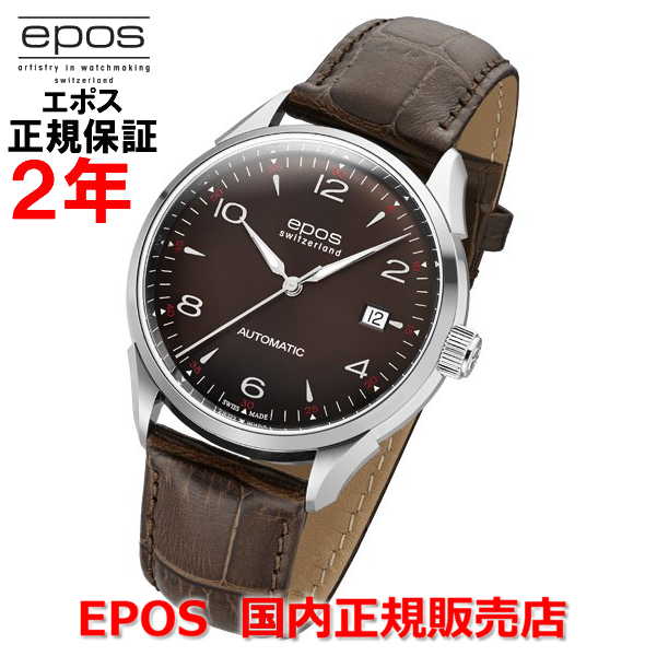 エポス 腕時計（メンズ） 国内正規品 EPOS エポス メンズ 腕時計 自動巻 Originale Date オリジナーレ デイト 3427ABR