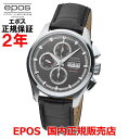 エポス 腕時計（メンズ） 国内正規品 EPOS エポス メンズ 腕時計 自動巻 Sportive CHRONOGRAPH スポーティブ クロノグラフ 3433GY