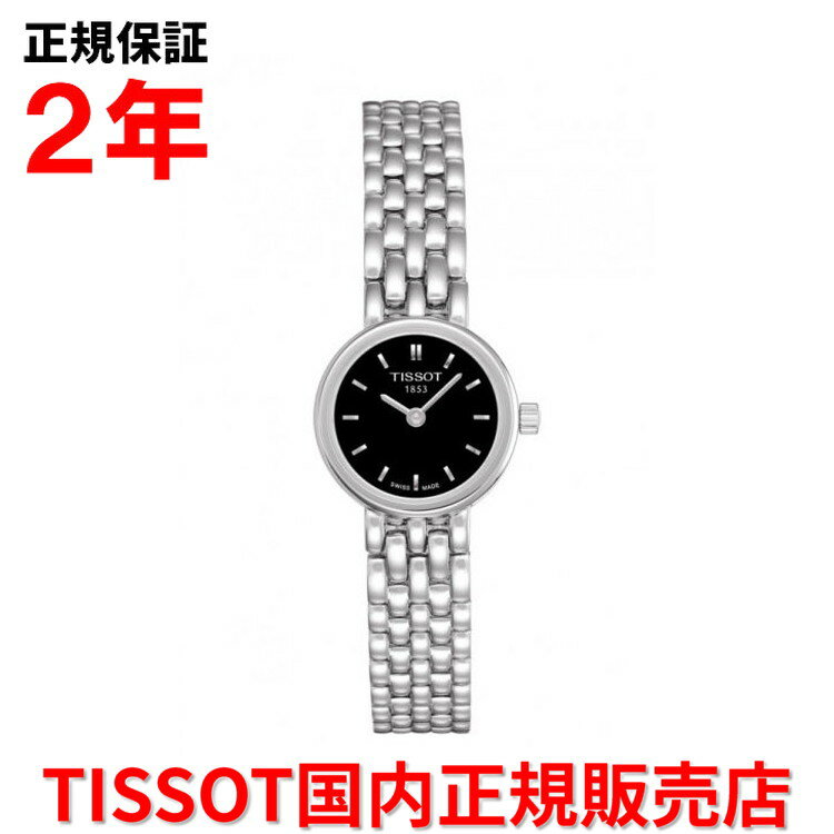 楽天Jewelry＆Watch　LuxeK【国内正規品】 TISSOT ティソ チソット ラブリー LOVELY 19.5mm レディース 腕時計 クオーツ ステンレススチールブレスレット ブラック文字盤 黒 T058.009.11.051.00