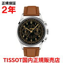 【国内正規品】 TISSOT ティソ チソット テレメーター 1938 オートマティック クロノグラフ 42mm メンズ 腕時計 ウォッチ 自動巻き 革ベルト レザー ブラック文字盤 黒 T142.462.16.052.00