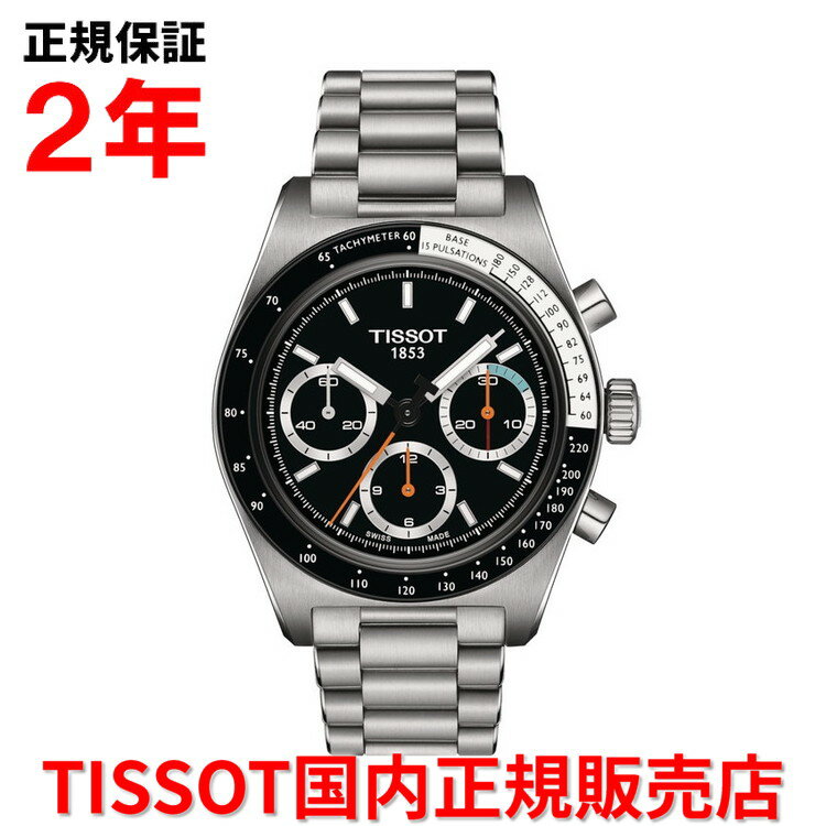 【お買い物マラソン期間中特別ポイント10倍】【国内正規品】 TISSOT ティソ チソット PR516 クロノグラフ メカニカル 手巻き 40mm メンズ 腕時計 ウォッチ ステンレススティールブレスレット ブラック文字盤 黒 T149.459.21.051.00