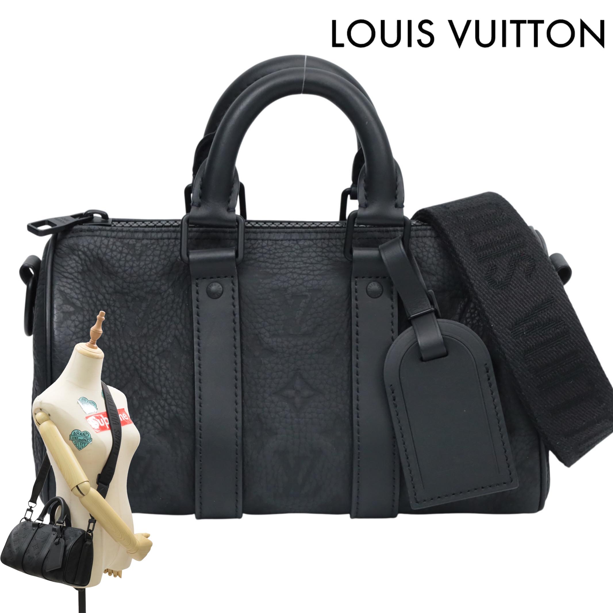 【返品OK】箱 保存袋つき LOUIS VUITTON ルイヴィトン トリヨン モノグラム キーポル バンドリエール25 M20900 レザー ショル...