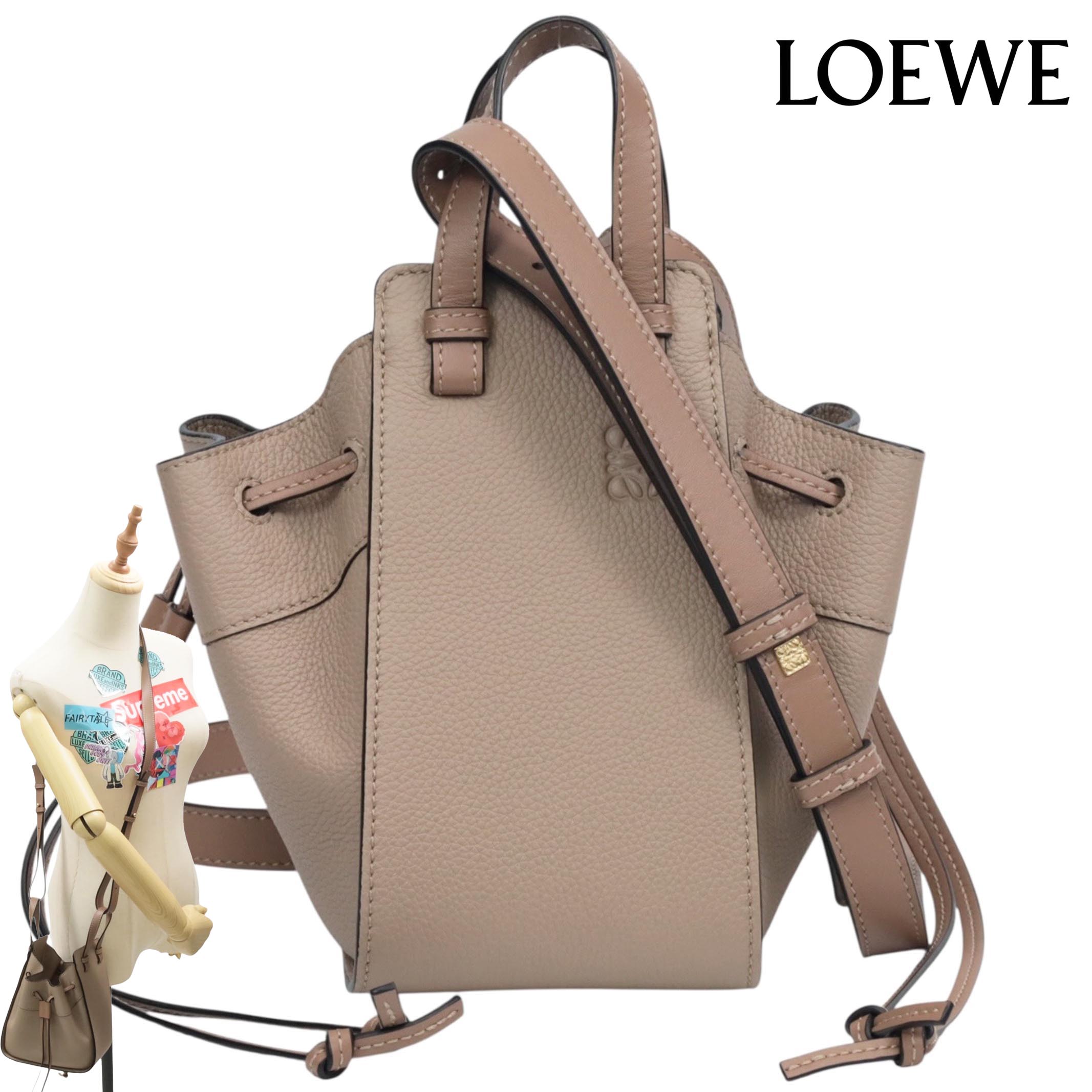 最終値下げ　LOEWE ロエベ ハンモック スモール タン Hammock（LOEWE） ロエベ ハンドバッグ ショルダーバッグ ハンモック