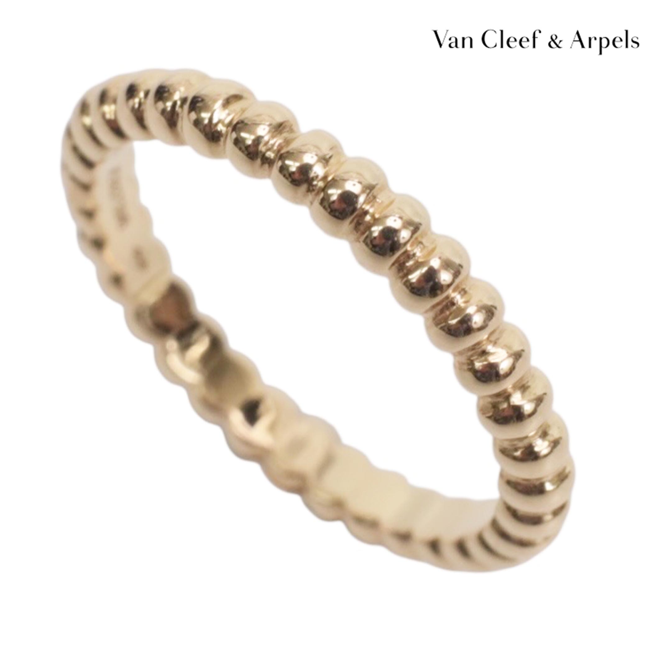Rakuten - 【返品OK】♯45 5号【新品同様】【中古Aランク】Van Cleef&Arpels ヴァンクリーフ&アーペル ペルレスモール 750(YG) g ヴァンクリ VCA イエローゴールド K18 指輪 リング