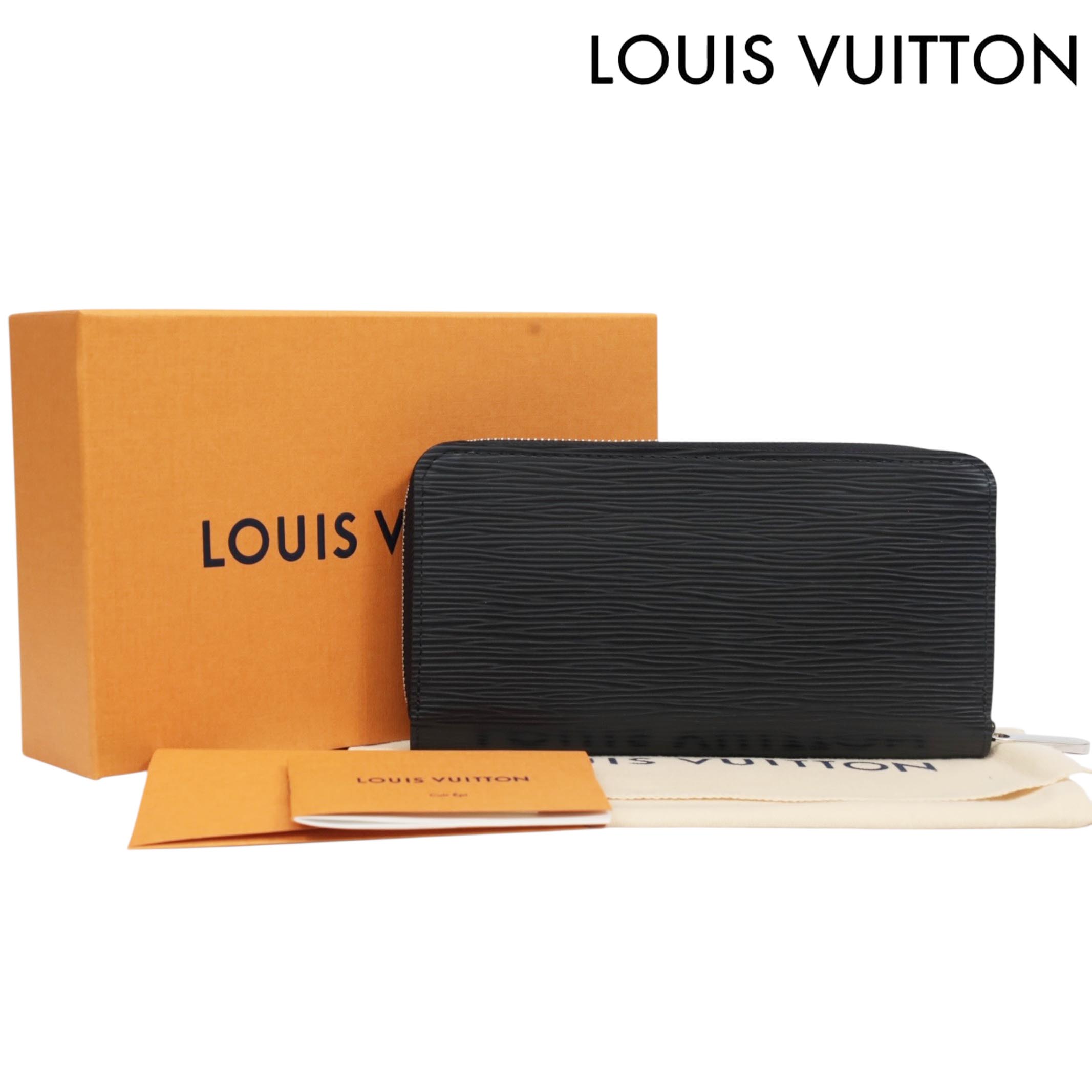 【返品OK】【未使用品】【中古Sランク】【箱あり】LOUIS VUITTON ルイ ヴィトン エピ ジッピーウォレット M61857 ノワール ラウンドジップウォレット 黒 ブラック プレゼント ギフト