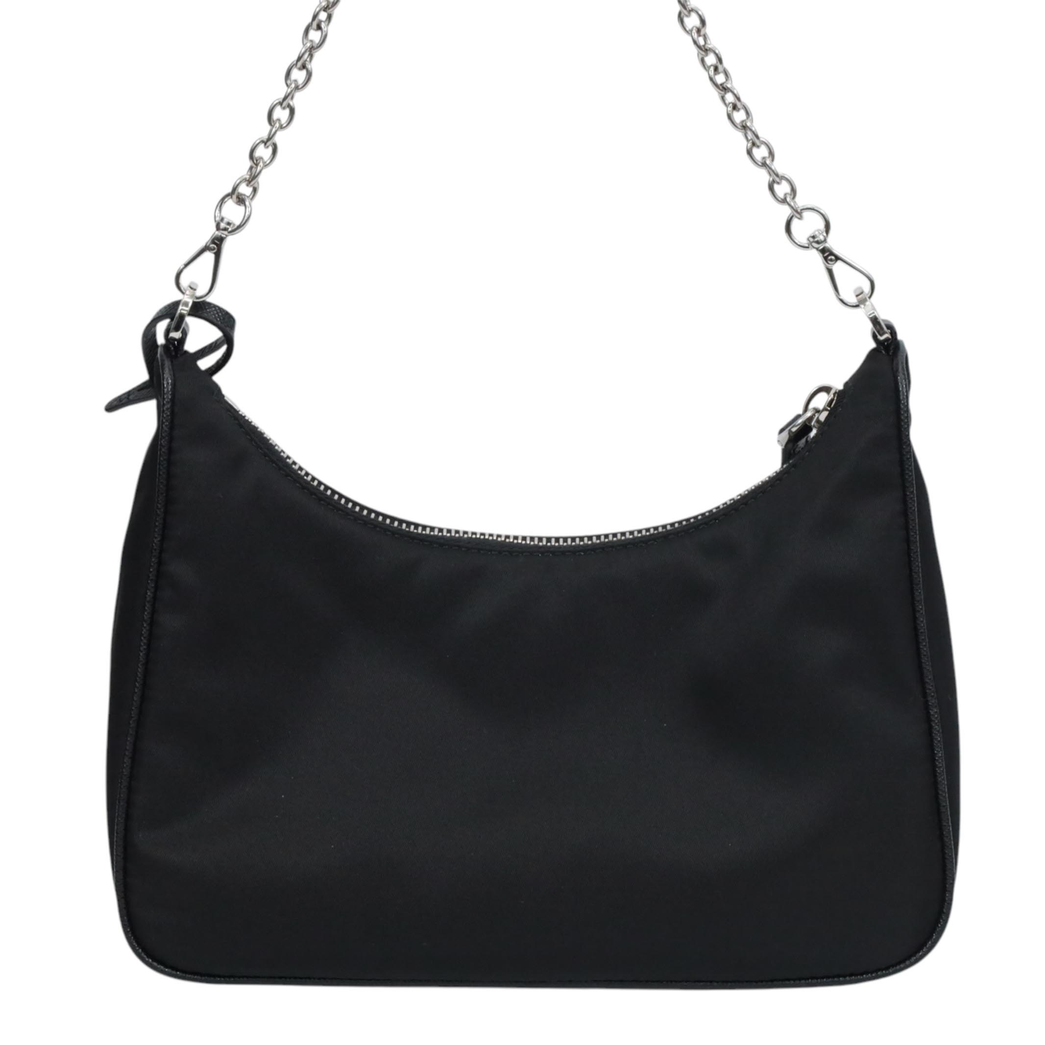 【返品OK】【新品同様】PRADA プラダ ショルダーバッグ 1BH204 ショルダーバッグ 斜めがけ リエディション Re-Edition ナイロン ブラック 黒　リナイロン Re-Nylon 【中古Aランク】 luxeandinks-10000460 LUXEandINKS サンプル画像3
