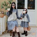 親子 ペアルック 赤ちゃん ワンピース 韓国風 チェック ファッション 親子ペアルック 秋 冬 トップス ゆったり ママ 女の子 ペアルック 親子 ブランド 長...