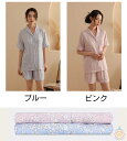 パジャマ レディース かわいい ルームウェア 前開き 可愛い 夏 上下 セット 大人 半袖 綿30% ポリエステル70% 春秋 おしゃれ 部屋着 セットアップ ...
