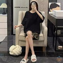 パジャマ レディース かわいい ルームウェア 可愛い 夏 上下 セット 大人 半袖 綿100% 春秋 おしゃれ 部屋着 セットアップ レディース スウェット 寝巻き 大きいサイズ 可愛い 黒 ブラック m l ll 無地 シンプル カジュアル