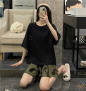 パジャマ レディース かわいい ルームウェア 可愛い 夏 上下 セット 大人 半袖 綿100% 春秋 おしゃれ 部屋着 セットアップ レディース スウェット 寝...
