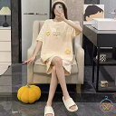 パジャマ レディース かわいい ルームウェア 可愛い 夏 上下 セット 大人 半袖 綿100% 春秋 おしゃれ 部屋着 セットアップ レディース スウェット 寝...