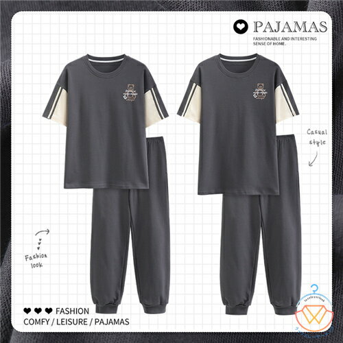 【男女2着セットの価格】ペア パジャマ 半袖 夏 メンズ ルームウェア 外出 レディース 綿 ペアパジャマ ギフト おしゃれ カップル ペア 春夏 結婚祝い プレゼント ペアパジャマ スウェット 上下セット 部屋着 パジャマ カップル お揃い プレゼント ペアルック カップル 灰色 【男女2着セットの価格】ペア パジャマ 半袖 夏 メンズ ルームウェア 外出 レディース 綿 ペアパジャマ ギフト おしゃれ カップル ペア 春夏 結婚祝い プレゼント ペアパジャマ スウェット 上下セット 部屋着 パジャマ カップル お揃い プレゼント ペアルック カップル 灰色