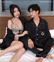 洗える 合成 シルク パジャマ レディース 高級 サテン パジャマ ペア メンズ パジャマ 長袖 夏 結婚祝い プレゼント ペアパジャマ 春夏 シルク パジャマ...