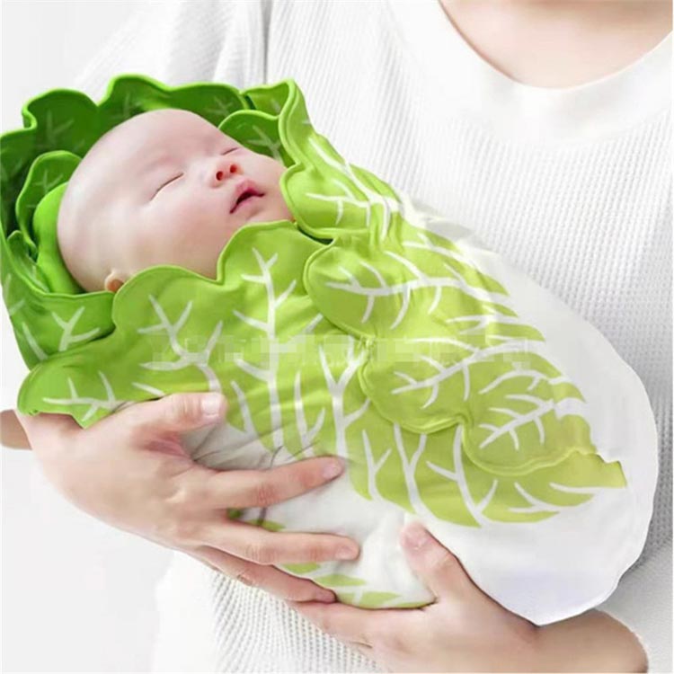 赤ちゃん 野菜 白菜 帽子付 記念撮影 ベビー ベビー 秋冬 ベビーブランケット 新生児 おくるみ コスチューム 毛布 帽子付き おもしろ 退院 授乳ケープ おくるみ 出産祝い ギフト 赤ちゃん ベビー寝袋 タオルケット おしゃれ インスタ映え ブランケット