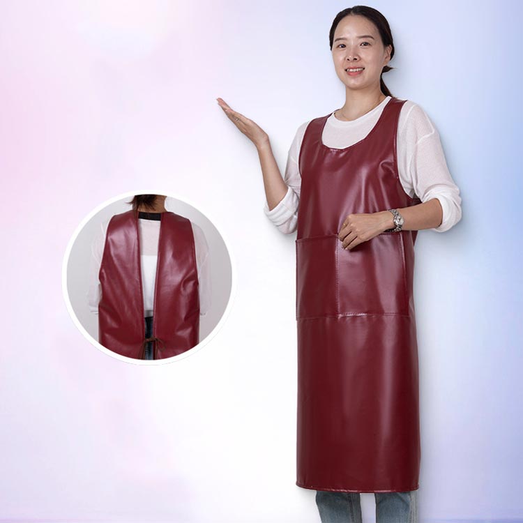 【送料無料】 防水エプロン 業務用エプロン 作業用 業務用 作業着 無地 ユニフォーム 厚手 丈夫 入浴介助エプロン エプロン h型 首掛け ロング 結び方 シ...