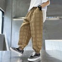 カジュアルパンツ 夏用 チェック柄 夏 キッズ ゆったり 男の子 スウェット キッズ サルエルパンツ 男児 虫よけパンツ ジョガーパンツ サマーパンツ ロングパンツ ボトムス キッズ 長ズボン 薄手 ベージュ ウエストゴム ジュニア ブラック 黒 子供
