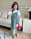 「ダンスシリーズ」 ジャンパースカート 子供服 キッズ 女の子 8スタイル Aライン デニム ジャンパー スカート ジャンスカ オーバーオールスカート ワンピース サロペット シンプル 可愛い カジュアル 春 秋 夏 遊び お出かけ身長100/110/120/130/140/150/160cm