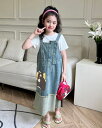 「ねこシリーズ」 ジャンパースカート 子供服 キッズ 女の子 8スタイル Aライン デニム ジャンパー スカート ジャンスカ オーバーオールスカート ワンピース サロペット シンプル 可愛い カジュアル 春 秋 夏 遊び お出かけ身長100/110/120/130/140/150/160cm