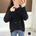 パーカー レディース プルオーバーニットフーディ ロング ブランド 軽量 ロゴ 長袖 春 肌着 韓国 厚手 フリース ジャケット 暖かい 秋 かわいい 大きめ ...