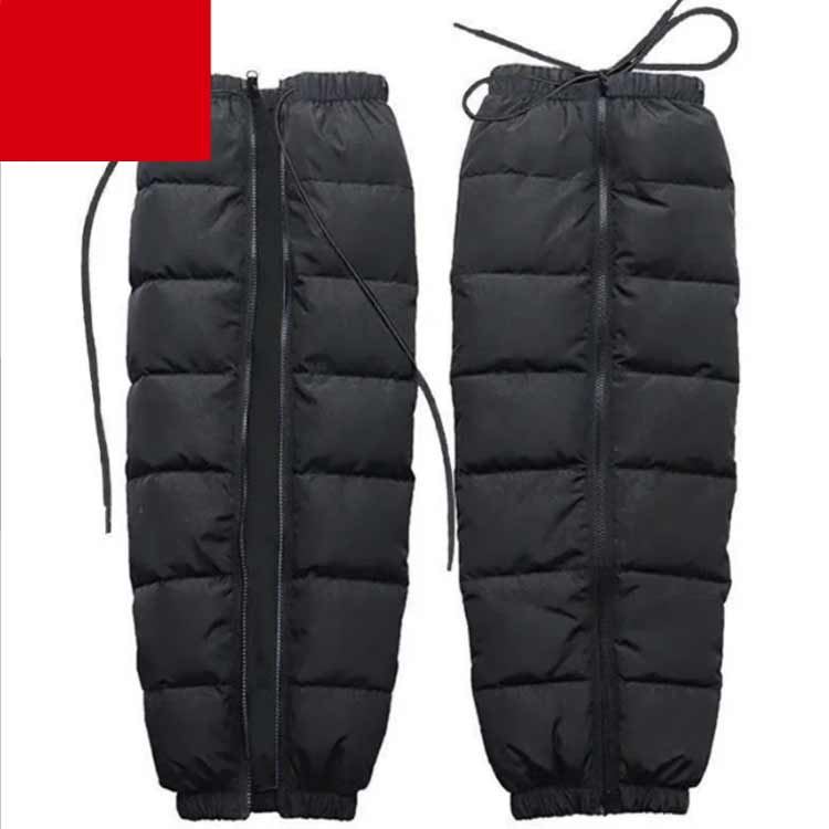 男女兼用 レッグウォーマー 長さ60cm ロング 長さ70cm バイク用 2way ダウン風 撥水 カバー メンズ レ..