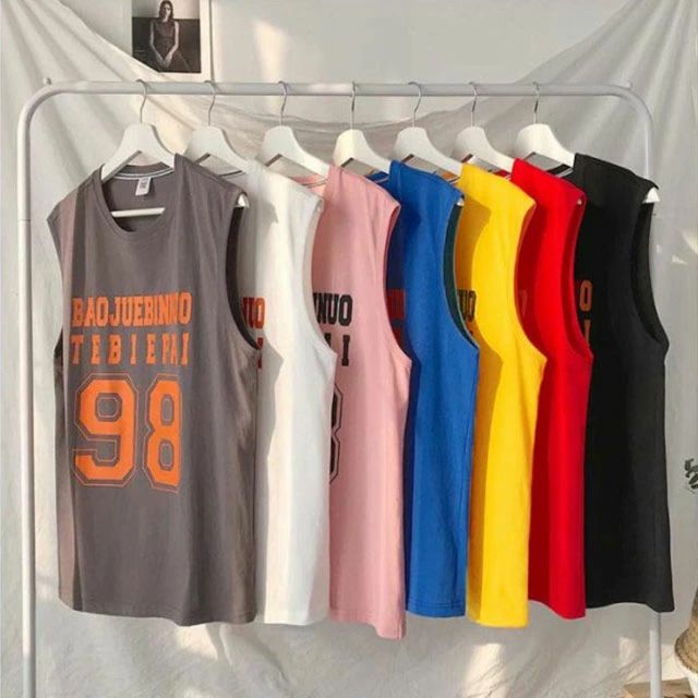 タンクトップ メンズ ノースリーブ tシャツ 袖なし ベスト 冷感 プリント ゆったり 大きいサイズ トップス 運動 スポーツ トレーニング おしゃれ カジュア...