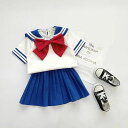 子供 セーラー服 スーツ 90 100 110 120 130 140 夏スーツ 通学女の子 カジュアル ベビー服 上下セット キッズ おしゃれ 無地 セットア...