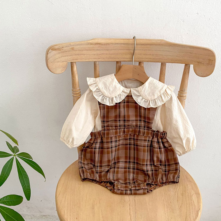 【新作】 ベビースーツ 秋服 ベビー服 新生児 女の子 セレモニー 結婚式 出産祝い サロペット フリル 可愛い プレゼント 入園式 重ね着 フォーマル スーツ 七五三 百日祝い 保育園 幼稚園 セットアップ 66 73 80 90 100 カバオールブラウス シャツ ロンパース