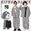 チェック柄 ダンス衣装 スーツ キッズ ダンス 衣装 セットアップ 長袖 ジャケット 派手 個性派 おしゃれ キャミソール トップス 韓国K-POP 演出服 団...